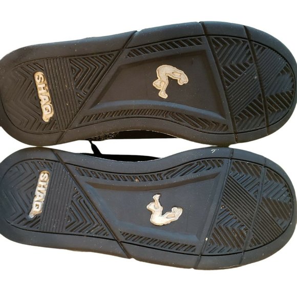 SHAQ Boys 4 Black/Grey Mid top lace up Athletic Shoe sneakers - Picture 2 of 9